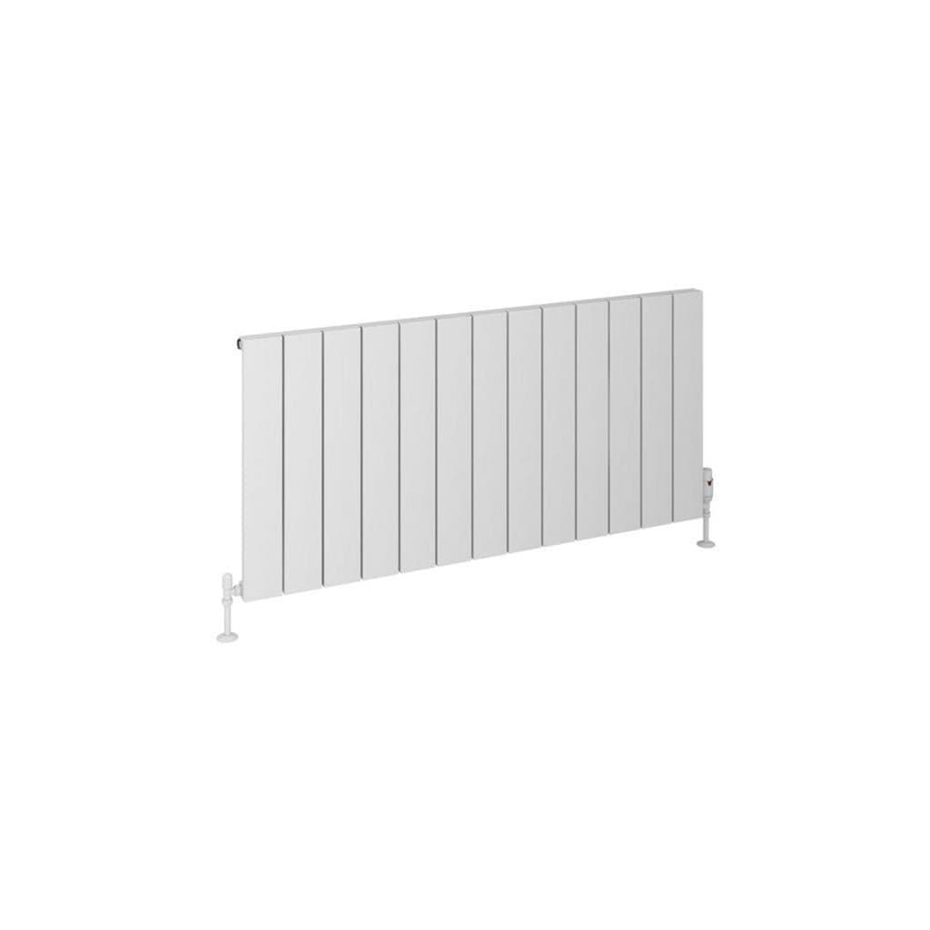 Eastbrook Panel Radiator Eastbrook Rosano Straight Horizontal Aluminium Radiator  in Matt White