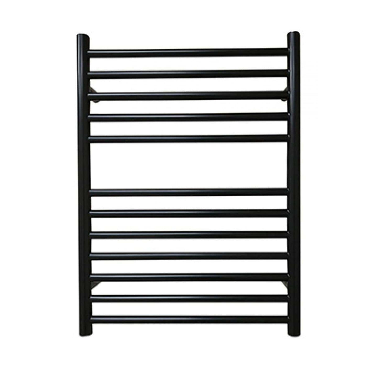 JIS Ladder Rail 700 x 520mm / Black / Central Heating JIS Sussex Ouse Vertical Stainless Steel Heated Towel Rail