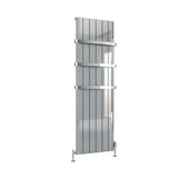 Eastbrook Panel Radiator Eastbrook Peretti Straight Vertical Aluminium Radiator in Polished Aluminium