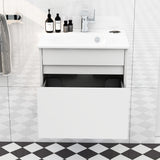 Imex Wall Mounted Vanity Unit Imex Alma Wall Mounted Single Drawer 500mm Vanity Unit with Basin