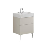 Crosswater Wall Mounted Vanity Unit Crosswater Avenue Vanity Unit with Basin - 600mm - Two Drawer - Wall Mounted