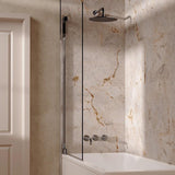 UK Bathroom Store Concealed Shower Set Chrome / Wall Arm / 300mm Crosswater Module Shower Set 3 with Fixed Overhead Shower and Bath Spout