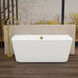Imex Back to Wall Freestanding Baths White / 1500 x 750mm Imex Ravine Back to Wall Freestanding Bath