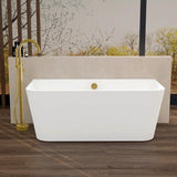Imex Back to Wall Freestanding Baths White / 1500 x 750mm Imex Ravine Back to Wall Freestanding Bath