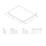 Crosswater Wall Mounted Vanity Unit Crosswater Tambour Wall Mounted 600mm One Drawer Vanity Unit with Basin or Worktop
