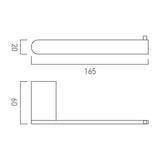 VADO Toilet Roll Holder Vado Photon Toilet Roll Holder in Chrome