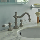 Heritage 3 Tap Hole Basin Set Brushed Nickel Heritage Glastonbury 3 Tap Hole Swivel Spout Basin Mixer Tap