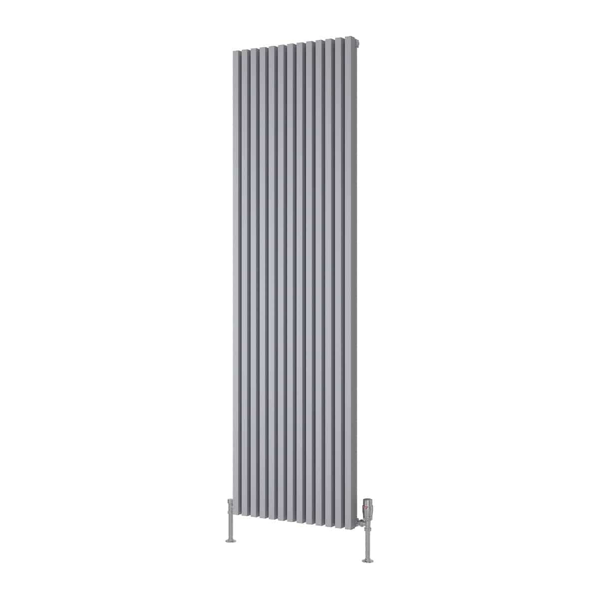 Reina Panel Radiator 1800 x 510mm / Silver Reina Albano Central Heating Vertical Radiator