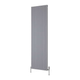 Reina Panel Radiator 1800 x 510mm / Silver Reina Albano Central Heating Vertical Radiator