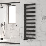 Reina Ladder Rail 1510 x 500mm / Black Reina Carpena Aluminium Central Heating Designer Towel Rail