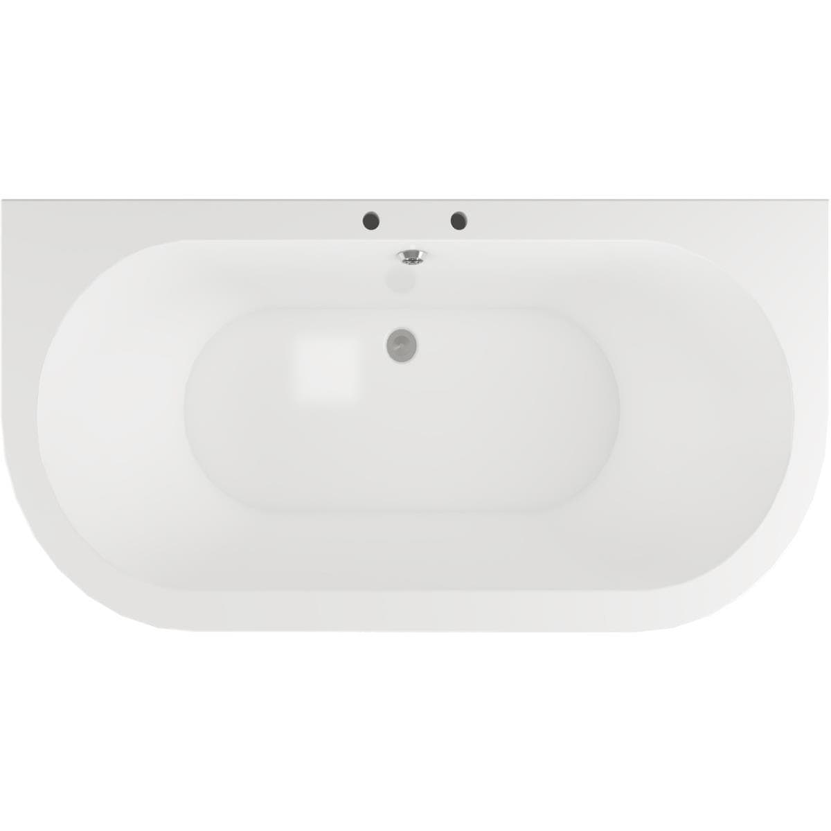 Aquarius Bathrooms Roll Top and Slipper Freestanding Bath Aquarius Timeless Freestanding Back To Wall Bath With Chrome Lions Paw Feet