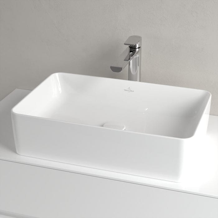 Villeroy & Boch Countertop Basin Villeroy & Boch Collaro 560mm Rectangular Countertop Basin in White Alpin