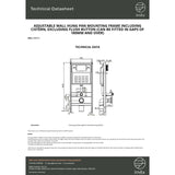 Imex Wall Hung WC Frame Imex Adjustable Wall Hung WC Frame and Cistern