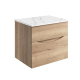 Crosswater Wall Mounted Vanity Unit Crosswater Glide II Wall Mounted Two Drawer Vanity Unit with Worktop