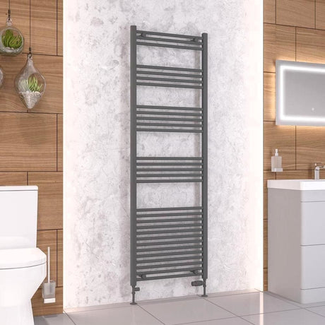 Eastbrook Ladder Rails 1800 x 600 / Electric Only Eastbrook Wendover Straight Heated Towel Rail in Anthracite