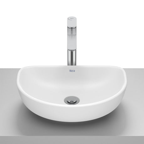 Roca Countertop Basin Matt White Roca Optica Arc Shaped Countertop Basin