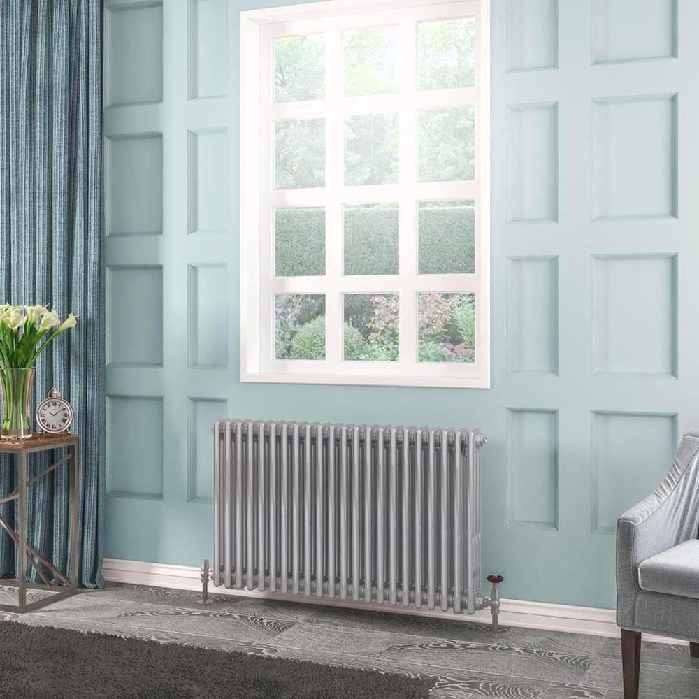 Eastbrook Column Radiator 600 x 1010 / Electric Only Eastbrook Rivassa Traditional 3 Column Radiator in Chrome Effect