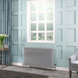 Eastbrook Column Radiator 600 x 1010 / Electric Only Eastbrook Rivassa Traditional 3 Column Radiator in Chrome Effect