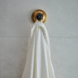 Vado Robe Hook Brushed Brass/Black Booth & Co. Axbridge Robe Hook
