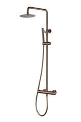 Aquarius Bathrooms Exposed Shower Set Aquarius RainLux Cool Touch Adjustable Round Exposed Shower Valve and Kit