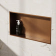 Crosswater Shower Niche Brushed Bronze Crosswater Rectangular Shower Niche - 610 x 305 x 80mm for Stud Walls
