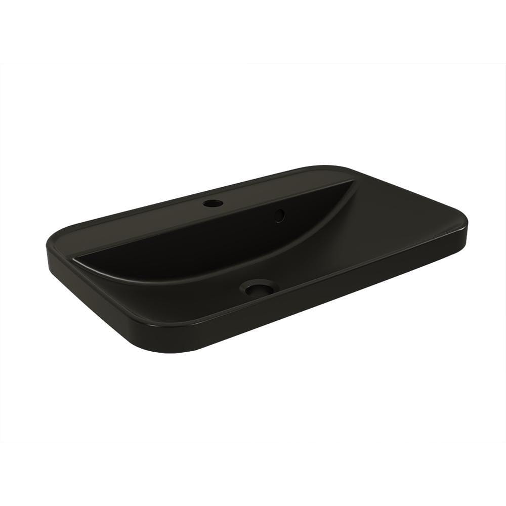 Imex Wall Mounted Vanity Unit Imex Arco Wall Hung 800mm Single Drawer Vanity Unit with Worktop and Inset Basin