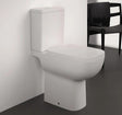 Ideal Standard Close Coupled Toilet Ideal Standard i.life A Open Back Comfort Height Close Coupled Rimless Toilet with Soft Close Seat