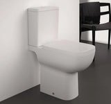Ideal Standard Close Coupled Toilet Ideal Standard i.life A Open Back Comfort Height Close Coupled Rimless Toilet with Soft Close Seat