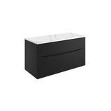 Crosswater Wall Mounted Vanity Unit Crosswater Glide II Wall Mounted Two Drawer Vanity Unit with Worktop