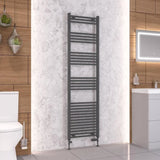 Eastbrook Wendover Straight Heated Towel Rail in Anthracite