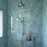 Heritage Concealed Shower Set Chrome Heritage Dawlish Concealed Shower Valve with Premium Fixed Head and Flexible Kit