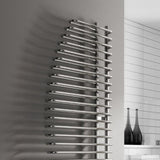 Reina Designer Towel Radiator Reina Nola Modern Designer Towel Rail in Chrome - 1400 x 600mm