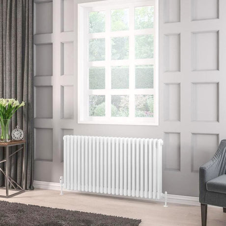 Eastbrook Rivassa Traditional 3 Column Radiator in White