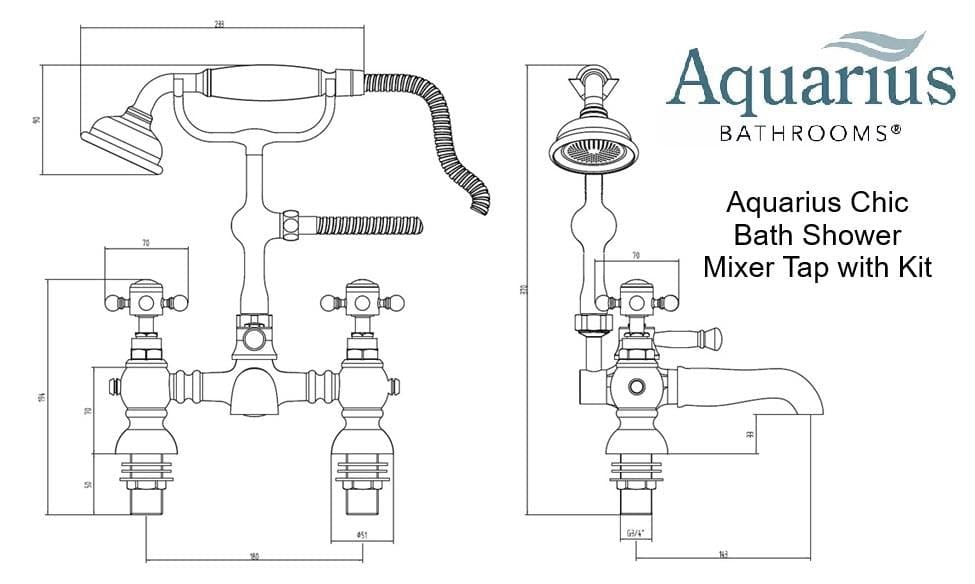 Aqaurius Bath Shower Mixer Aquarius Chic Bath Shower Mixer Tap