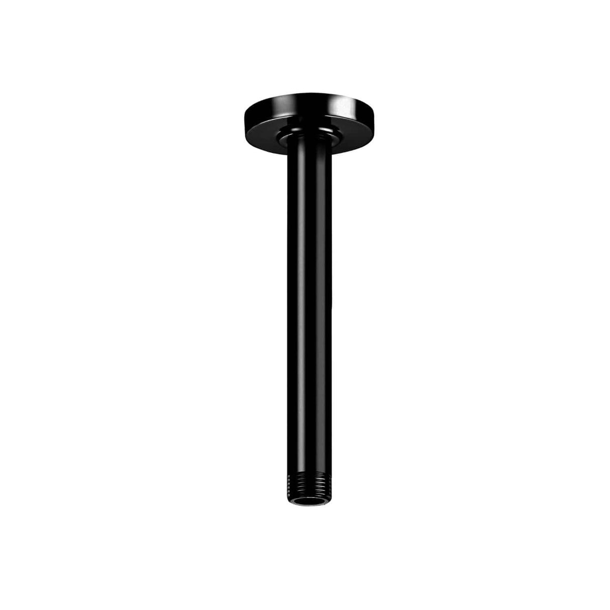 Roca Fixed Shower Arm Titanium Black Roca Ceiling Mounted 200mm Shower Arm