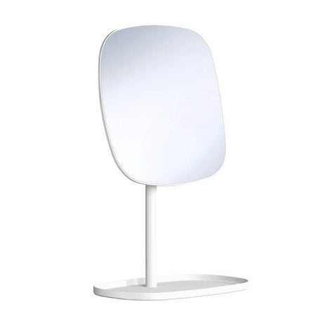 Smedbo Cosmetic and Shaving Mirror Smedbo Beslagsboden Glow Freestanding Square Magnifing Mirror with Tray