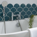 VADO Bath Shower Mixer Vado Photon Bath Shower Mixer Tap with Shower Kit in Chrome