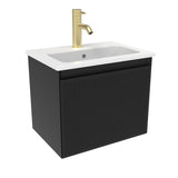 Saneux Wall Mounted Vanity Unit Saneux Monument 500mm Wall Mounted One Drawer Vanity Unit with Basin or Worktop