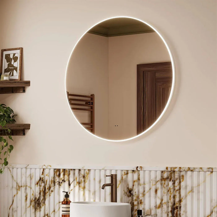 Round LED bathroom mirror