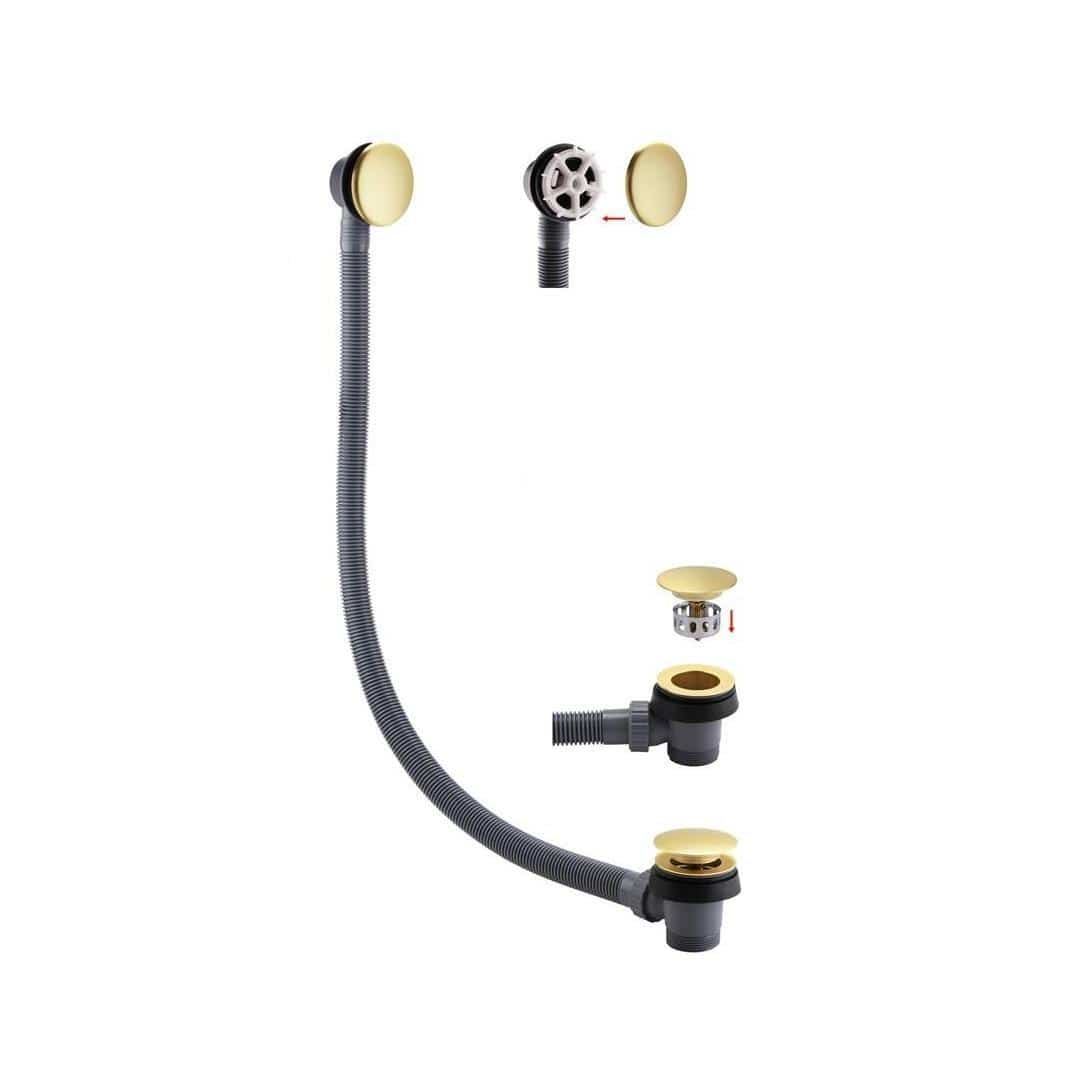 Aquarius Bathrooms Bath Shower Mixer Aquarius Hydro Complete Bath Brassware Pack with Basin Mixer, Bath and Shower Mixer