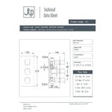 JTP Concealed Shower Valve JTP HIX 2 Outlet, 3 Handle Thermostatic Concealed Shower Valve