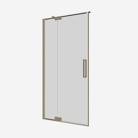Crosswater Pivot Shower Door Crosswater Optix 10 Pivot Door with Inline 1000mm in Brushed Brass