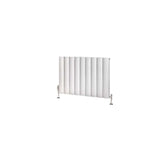 Eastbrook Panel Radiator Eastbrook Guardia Straight Horizontal Aluminium in Matt White