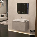 Imex Wall Mounted Vanity Unit Imex Arco Wall Hung 800mm Single Drawer Vanity Unit with Worktop and Inset Basin