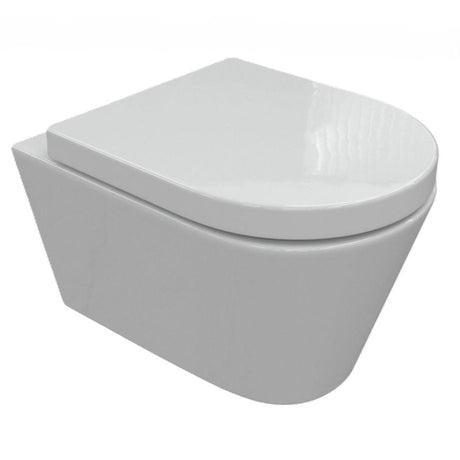 Aquarius Bathrooms Wall Hung Toilet Aquarius Emma Rimless ProFlush Short Projection Wall Hung Toilet with Soft Close Seat