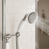 Aquarius Bathrooms Exposed Shower Set Aquarius Clarence Traditional Fixed Head Exposed Shower with Rigid Riser and Handset in Chrome