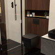 Aquarius Wall Hung Toilet Black Aquarius JF-Series Wall Hung Toilet with Soft Close Seat