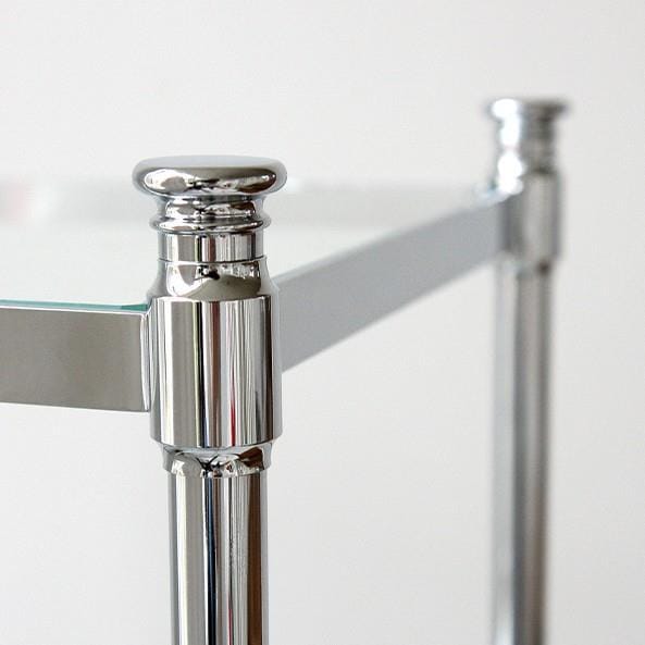 Miller Shelf Miller Classic Freestanding 4 Tier Shelf in Chrome