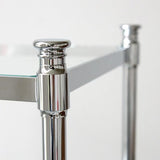 Miller Shelf Miller Classic Freestanding 4 Tier Shelf in Chrome