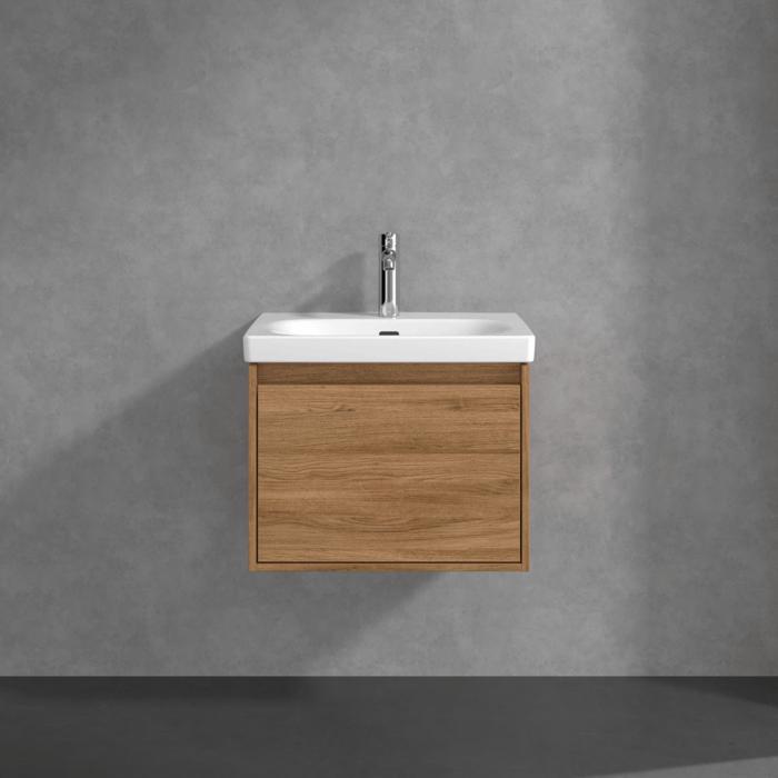 Villeroy & Boch Wall Mounted Vanity Unit Villeroy & Boch Skyla Wall Mounted 600mm One Drawer Vanity Unit with Basin
